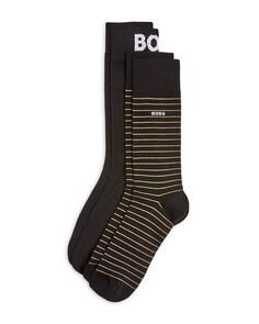 Платьевые носки из смесового хлопка BOSS, цвет Black
