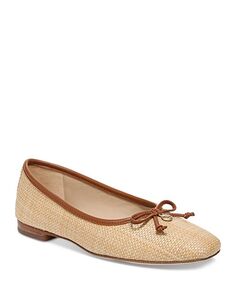 Женские лоферы Meadow с квадратным носком и бантом Sam Edelman, цвет Tan/Beige