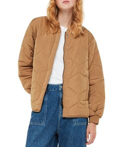 Короткое стеганое пальто Ida Whistles, цвет Tan/Beige