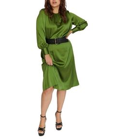 Шелковая юбка Беллини Gabriella Rossetti, цвет Green