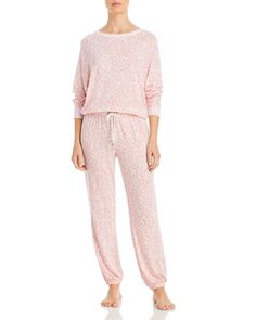Пижамный комплект Star Seeker цвета «Розовый леопард» Honeydew, цвет Multi
