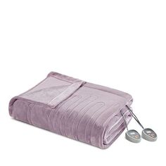 Плюшевые одеяла с подогревом Beautyrest, цвет Lavender