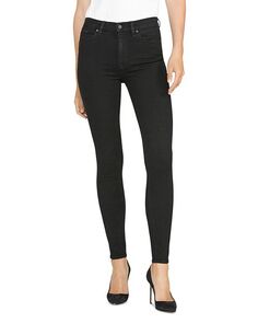 Черные джинсы скинни с высокой талией Barbara Hudson, цвет Black