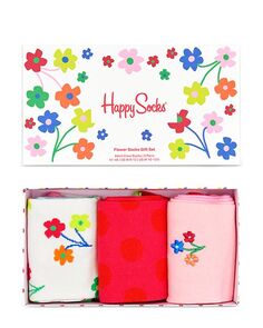 Подарочный набор носков Flower Crew, упаковка из 3 шт. Happy Socks, цвет Multi