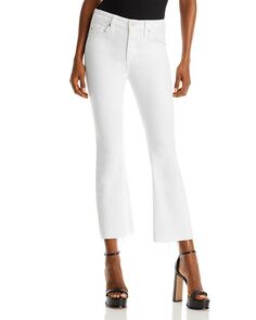 Укороченные джинсы Farrah с высокой посадкой AG, цвет Modern White