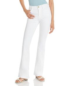 Расклешенные джинсы Le с высокой посадкой FRAME, цвет Blanc