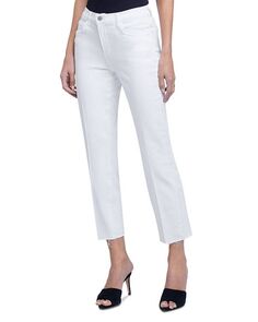 Укороченные прямые джинсы Sada с высокой посадкой (цвет White цвет) L&apos;AGENCE, цвет White Lagence