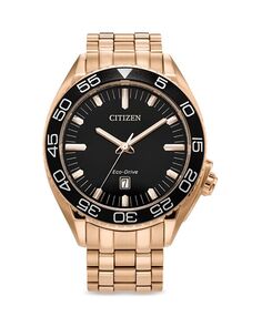 Роскошные часы Eco Sport с браслетом из нержавеющей стали, 42 мм Citizen, цвет Black