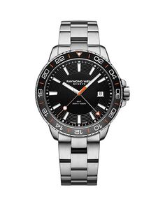 Кварцевые часы Tango GMT, 42 мм Raymond Weil, цвет Black