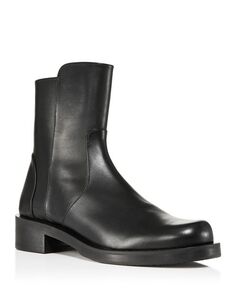 Женские кожаные ботинки 5050 Bold на молнии Stuart Weitzman, цвет Black