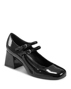 Женские туфли-лодочки Nillie на высоком каблуке с ремешком на щиколотке Marc Fisher LTD., цвет Black