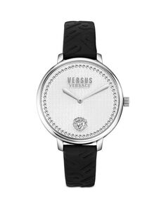 Часы La Villette с кристаллами, 36 мм Versus Versace, цвет Silver