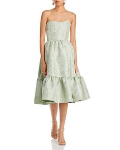 Платье без бретелек «Вирджиния» V. Chapman, цвет Green