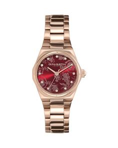 Спортивные люксовые мини-часы, 28 мм Olivia Burton, цвет Red