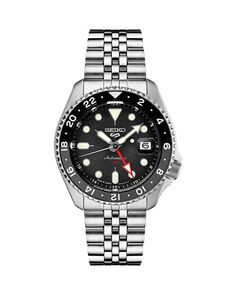 5 Спортивные часы GMT, 43 мм Seiko Watch, цвет Black