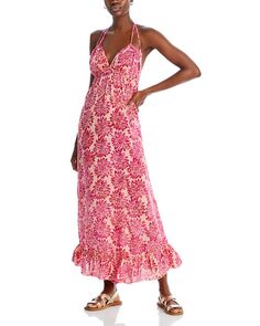 Платье макси Nanea с принтом ромашки Tiare Hawaii, цвет Pink