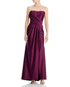 Корсетное платье с запахом AQUA, цвет Purple