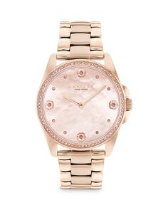 Женские часы-браслет Greyson, 36 мм COACH, цвет Pink