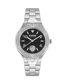 Часы Vittoria с кристаллами, 38 мм Versus Versace, цвет Black