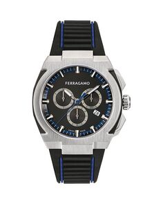 Хронограф Ferragamo Edge Chrono, 43 мм Ferragamo, цвет Black