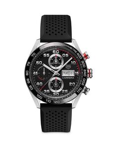 Спортивный хронограф Carrera, 44 мм TAG Heuer, цвет Black