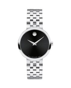 Классические музейные часы, 30 мм Movado, цвет Black