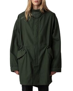 Пальто унисекс из парусины Kadri Zadig &amp; Voltaire, цвет Green