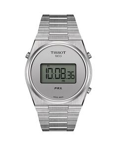 Цифровые часы PRX, 40 мм Tissot, цвет Silver