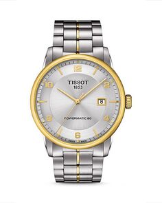 Роскошные часы, 41 мм Tissot, цвет Silver