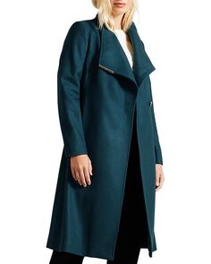 Пальто средней длины с запахом Rose Ted Baker, цвет Blue