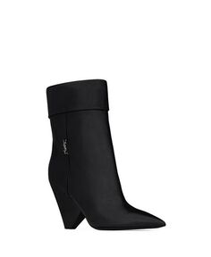 Ботильоны Niki из гладкой кожи Saint Laurent, цвет Black