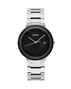 Современные часы Seiko Essentials, 40,6 мм Seiko Watch, цвет Black
