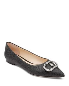 Женские туфли на плоской подошве с острым носком, украшенные блестками Dee Ocleppo, цвет Black