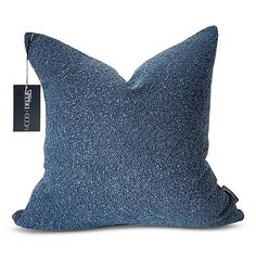 Букль&amp;;eacute; Декоративная наволочка, 24 x 24 дюйма Modish Decor Pillows, цвет Blue