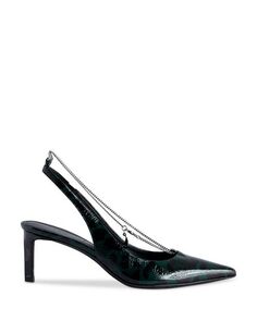 Женские туфли-лодочки на высоком каблуке с острым носком и пяткой для первого вечера Zadig &amp; Voltaire, цвет Green