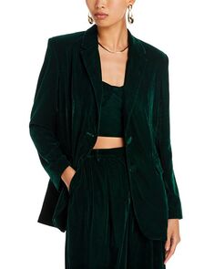 Бархатный пиджак AQUA, цвет Green