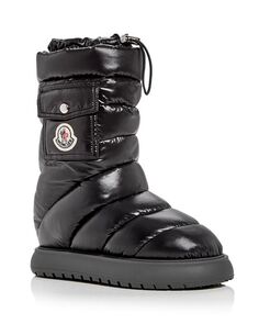 Женские стеганые ботинки Gaia для холодной погоды Moncler, цвет Black