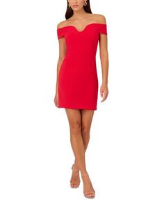 Платье-футляр с открытыми плечами Liv Foster, цвет Red