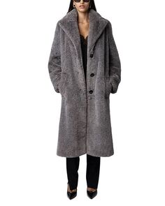 Пальто из искусственного меха Монакоко Zadig &amp; Voltaire, цвет Gray