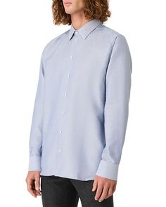 Рубашка на пуговицах стандартного кроя Emporio Armani, цвет Blue