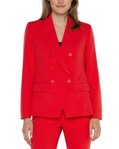 Двубортный пиджак Liverpool Los Angeles, цвет Red