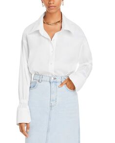 Рубашка Monica French с манжетами A.L.C., цвет White