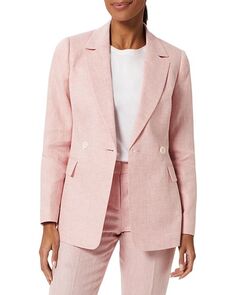 Двубортный льняной жакет Нэнси HOBBS LONDON, цвет Pink