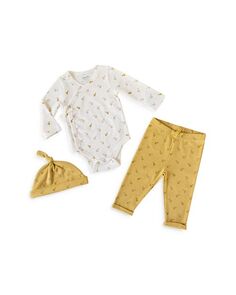 Кимоно унисекс для детенышей, комплект из 3 предметов — для малышей Pehr, цвет White