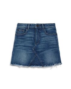 Джинсовая юбка с потертостями для девочек – Big Kid DL1961, цвет Blue