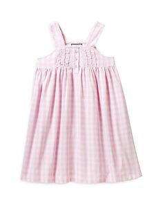 Ночная рубашка Charlotte в клетку для девочек — Baby, Little Kid, Big Kid Petite Plume, цвет Pink