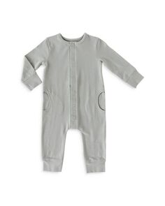 Комбинезон унисекс Essentials с карманами и длинными рукавами - для малышей Pehr, цвет Blue