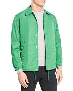 Классическая куртка-тренер Theory, цвет Green