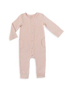 Комбинезон унисекс Essentials с карманами и длинными рукавами - для малышей Pehr, цвет Pink