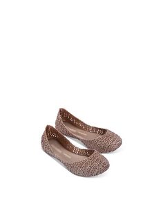 Туфли на плоской подошве Melcampape с блестками и зигзагом для девочек Mini Melissa, цвет Pink